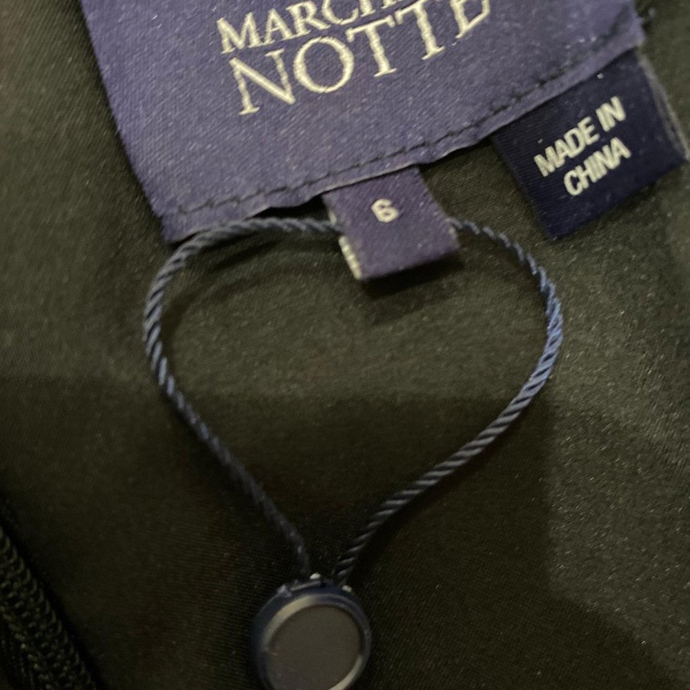 (Sold) Marchesa Notte Velvet Guipure Cocktail Dres - Picture 12 of 12
